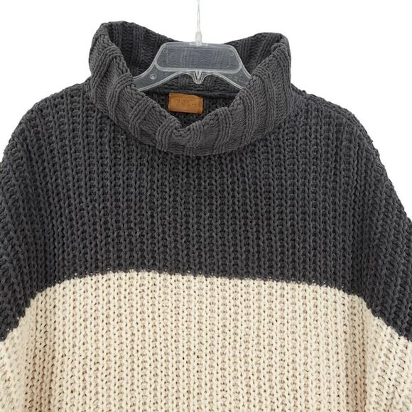 POL Orange Cream Chunky Turtleneck Sweater MED - Picture 4 of 10